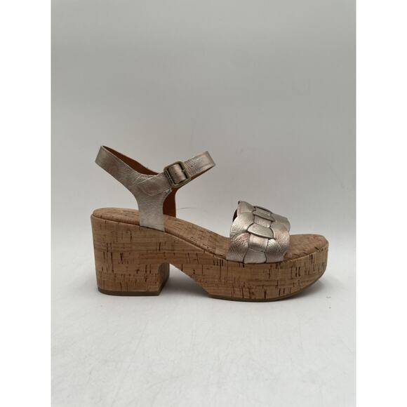 KORK-EASE TATIANA KE0016730 Women's NEW Platform-Sandal Light-Gold US Size 8 NIB - Picture 4 of 11